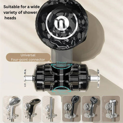 Versatile Shower Head Mount with Easy Suction Attachment