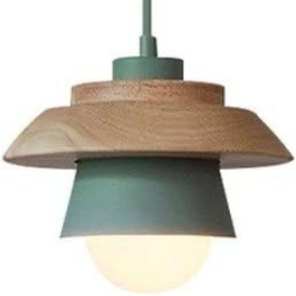 Natural Wood Pendant Lamp, Cozy Modern Hanging Fixture
