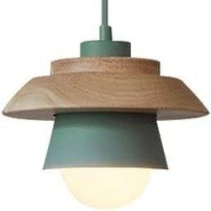 Natural Wood Pendant Lamp, Cozy Modern Hanging Fixture