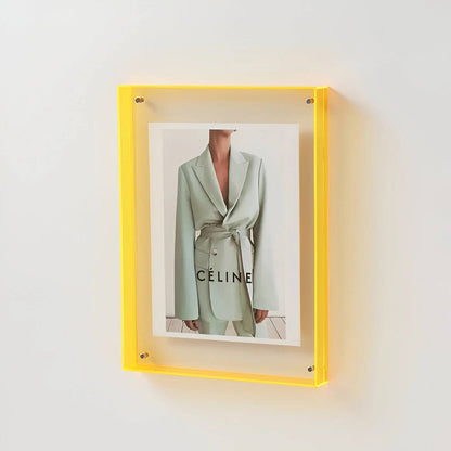 Sleek Transparent Photo Display Frame - Modern Minimalist Design