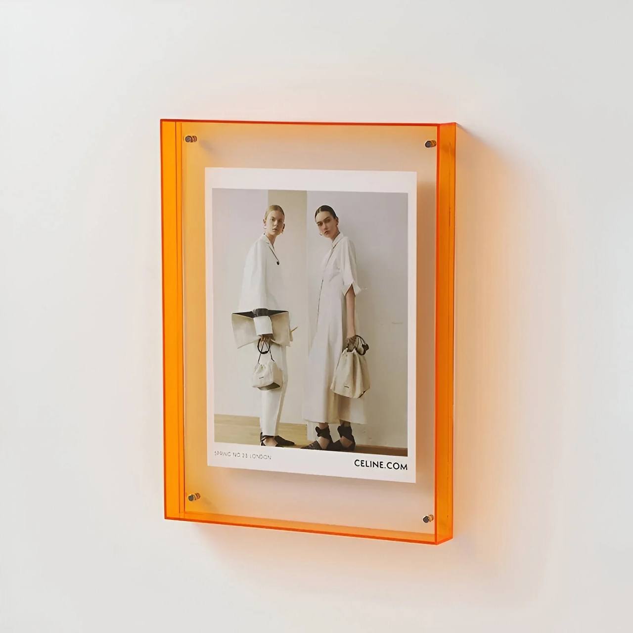 Sleek Transparent Photo Display Frame - Modern Minimalist Design