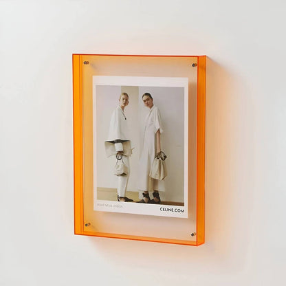 Sleek Transparent Photo Display Frame - Modern Minimalist Design