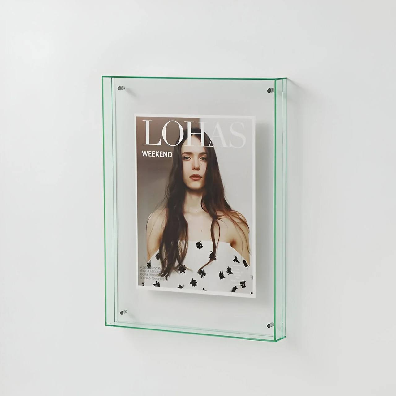 Sleek Transparent Photo Display Frame - Modern Minimalist Design