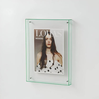 Sleek Transparent Photo Display Frame - Modern Minimalist Design