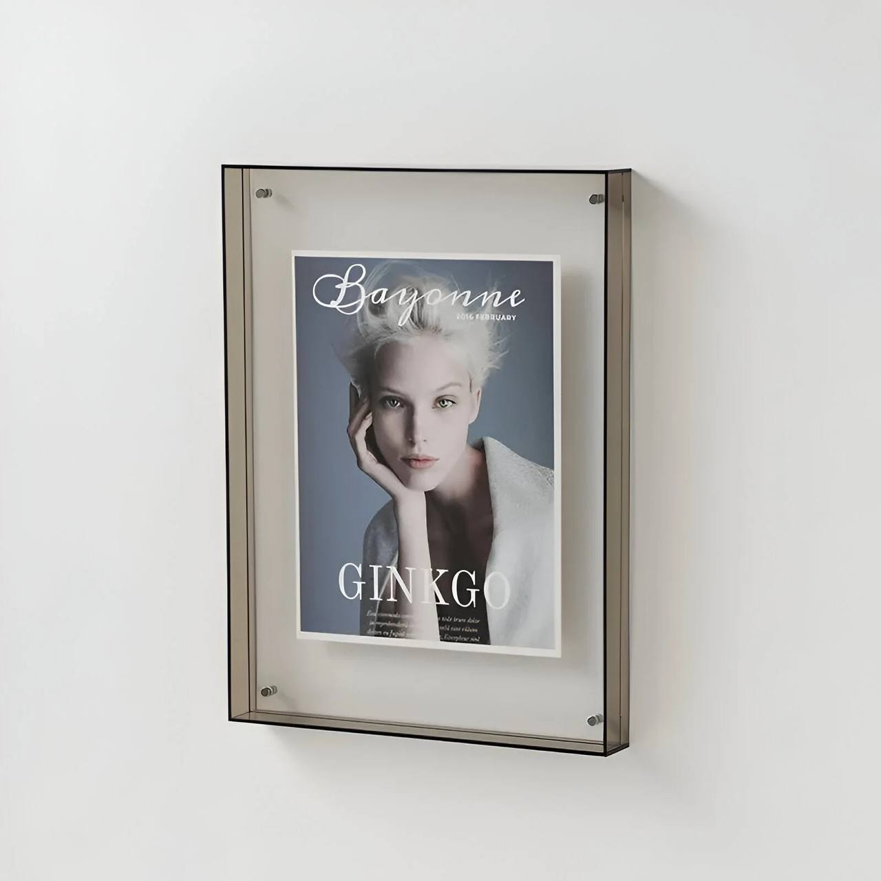 Sleek Transparent Photo Display Frame - Modern Minimalist Design