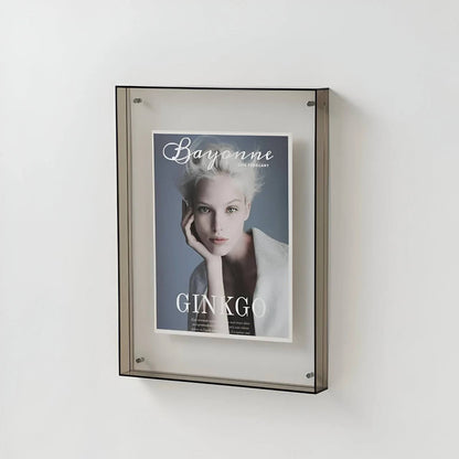 Sleek Transparent Photo Display Frame - Modern Minimalist Design