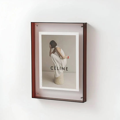 Sleek Transparent Photo Display Frame - Modern Minimalist Design
