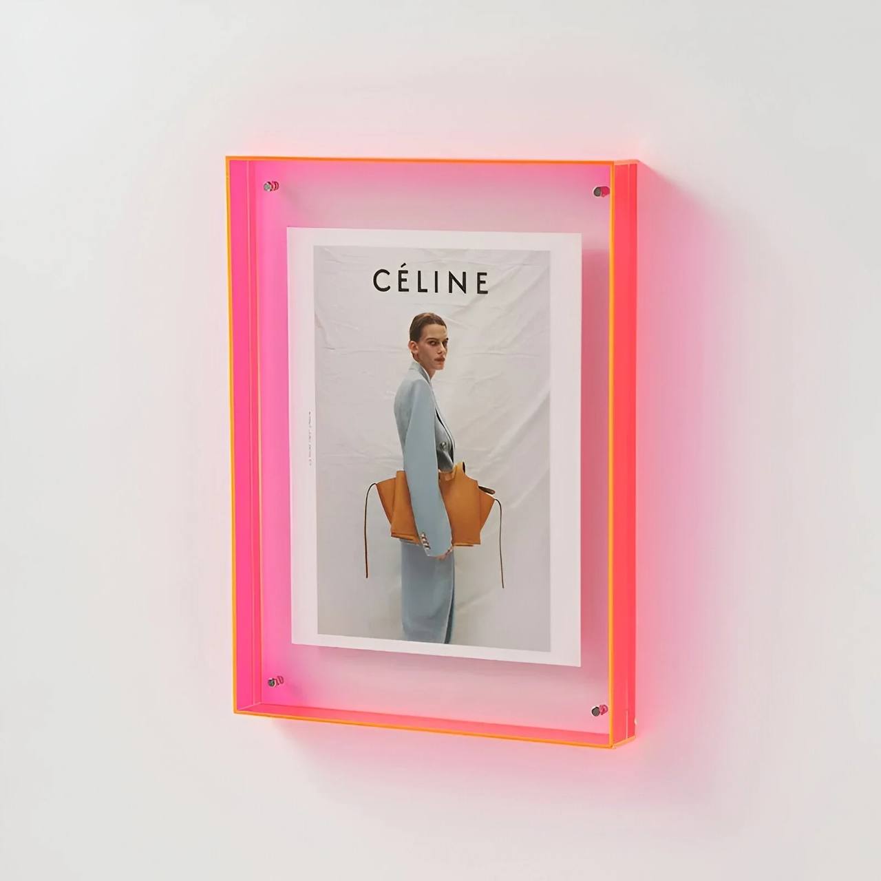 Sleek Transparent Photo Display Frame - Modern Minimalist Design