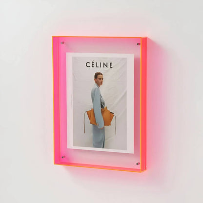 Sleek Transparent Photo Display Frame - Modern Minimalist Design