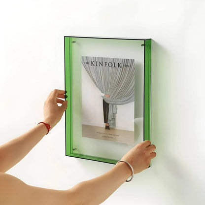 Sleek Transparent Photo Display Frame - Modern Minimalist Design