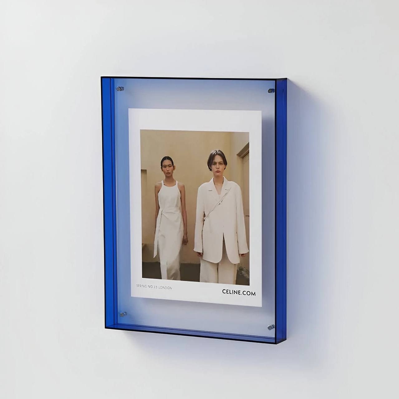 Sleek Transparent Photo Display Frame - Modern Minimalist Design