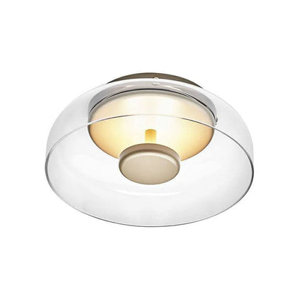 LuminousGlow Modern LED Ceiling Fixture with Glass Finish