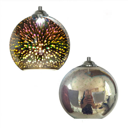 Dynamic 3D Glass Pendant Light with Vibrant Color Display