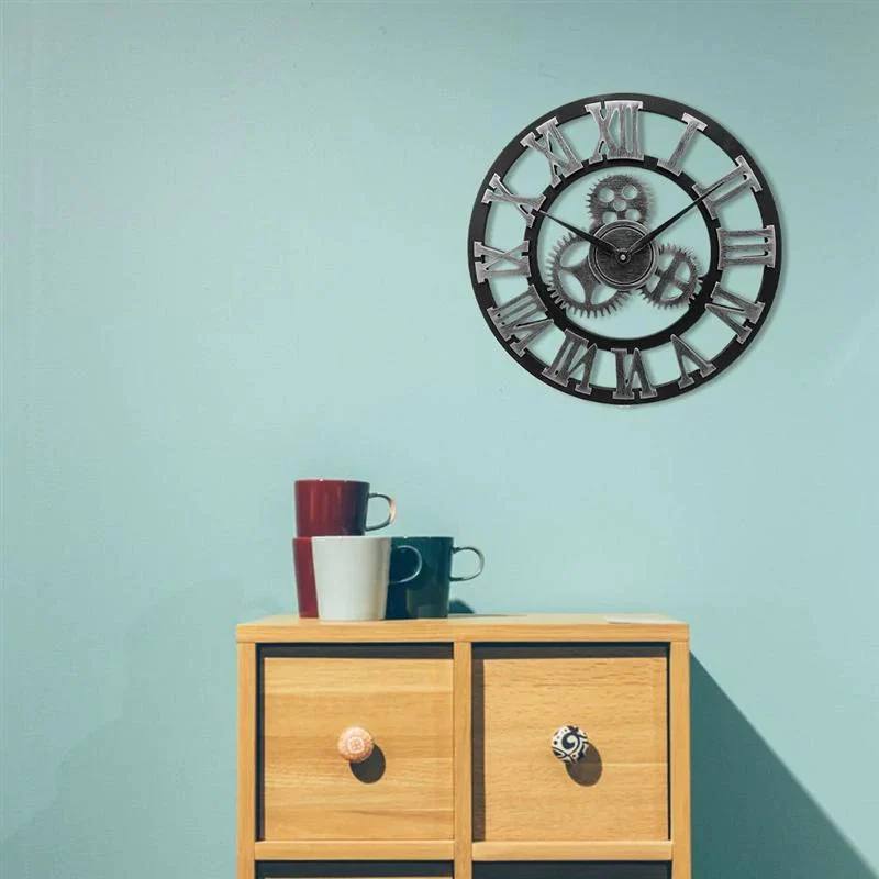 Rustic Industrial Timepiece for Stylish Spaces