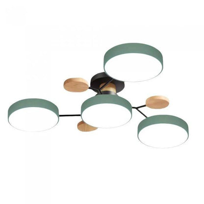 Elegant LED Ceiling Fixture with Organic Branch Design