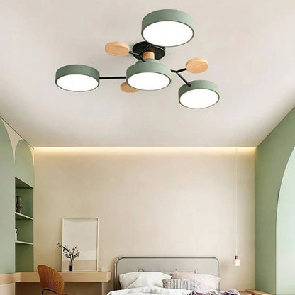 Elegant LED Ceiling Fixture with Organic Branch Design