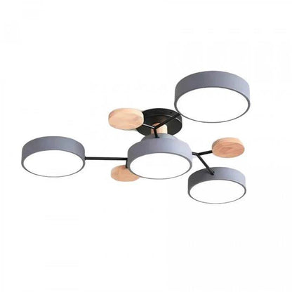 Elegant LED Ceiling Fixture with Organic Branch Design
