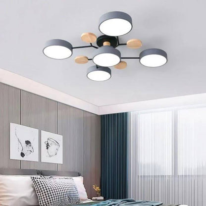 Elegant LED Ceiling Fixture with Organic Branch Design