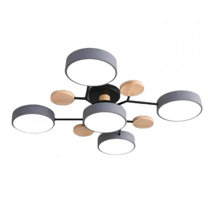 Elegant LED Ceiling Fixture with Organic Branch Design