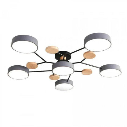 Elegant LED Ceiling Fixture with Organic Branch Design