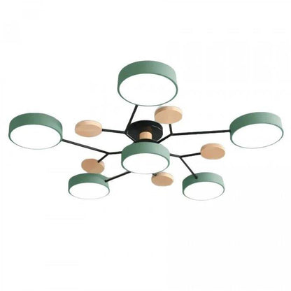 Elegant LED Ceiling Fixture with Organic Branch Design