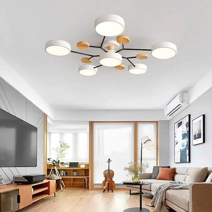 Elegant LED Ceiling Fixture with Organic Branch Design