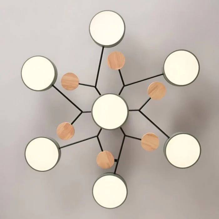 Elegant LED Ceiling Fixture with Organic Branch Design