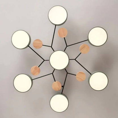 Elegant LED Ceiling Fixture with Organic Branch Design