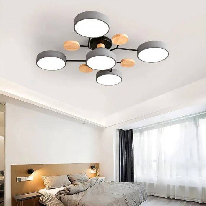 Elegant LED Ceiling Fixture with Organic Branch Design