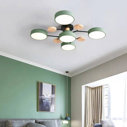 Elegant LED Ceiling Fixture with Organic Branch Design