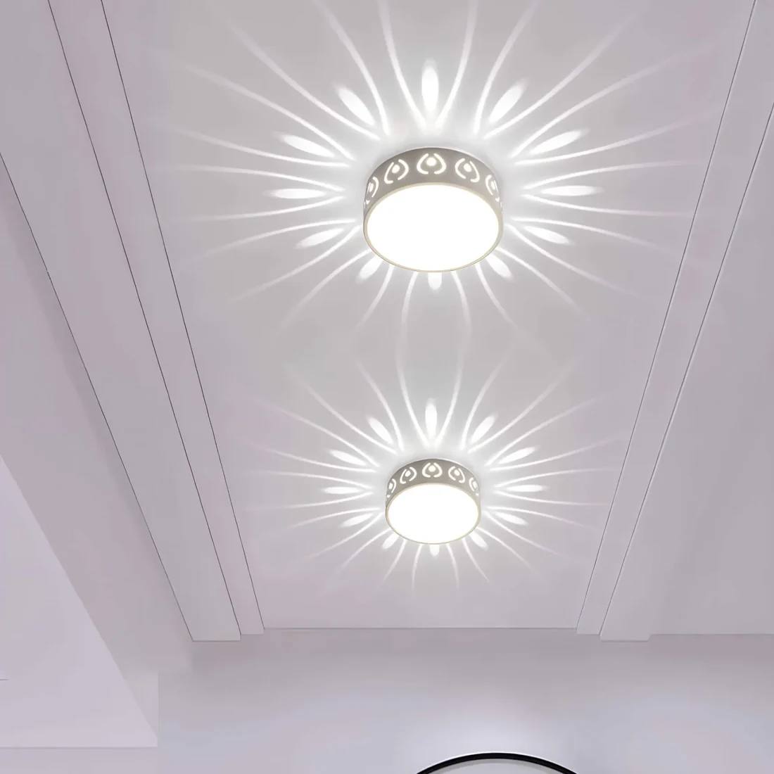 Elegant LED Ceiling Fixture for Entrances and Hallways