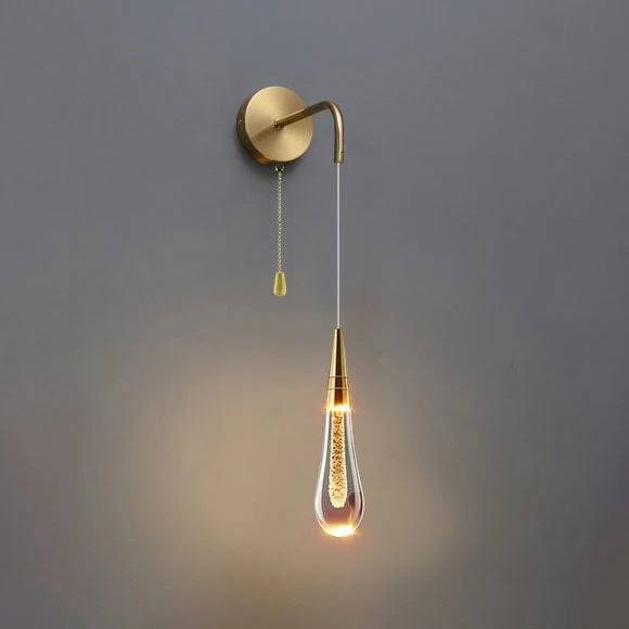 Elegant Teardrop LED Wall Fixture for Cozy Spaces