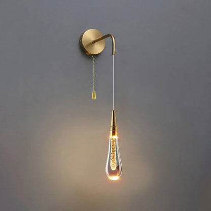 Elegant Teardrop LED Wall Fixture for Cozy Spaces