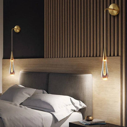Elegant Teardrop LED Wall Fixture for Cozy Spaces