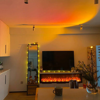 AuraGlow LED Floor Projector Lamp for a Cozy Ambiance