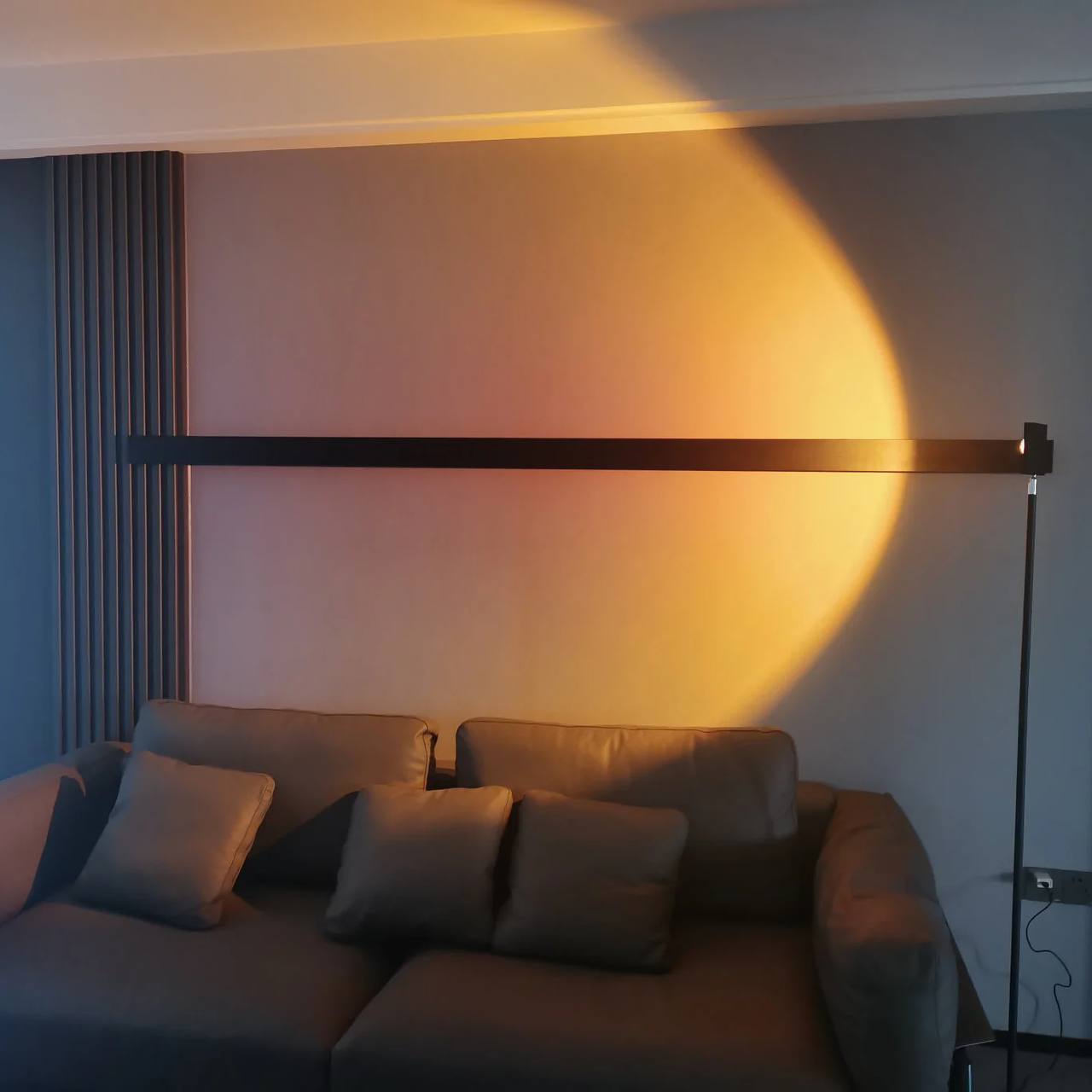 AuraGlow LED Floor Projector Lamp for a Cozy Ambiance