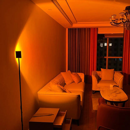 AuraGlow LED Floor Projector Lamp for a Cozy Ambiance
