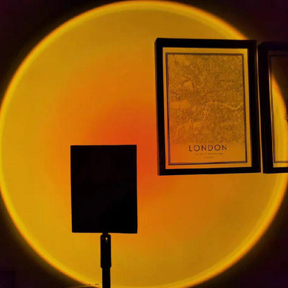 AuraGlow LED Floor Projector Lamp for a Cozy Ambiance