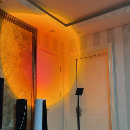 AuraGlow LED Floor Projector Lamp for a Cozy Ambiance