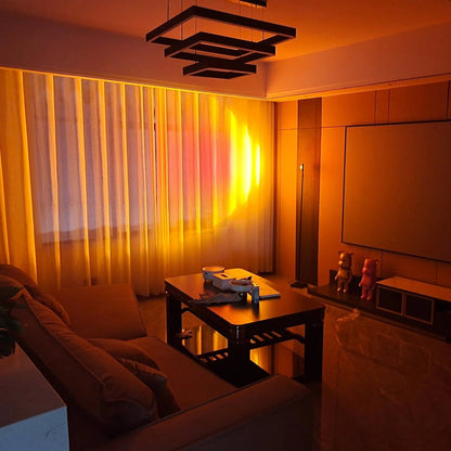 AuraGlow LED Floor Projector Lamp for a Cozy Ambiance