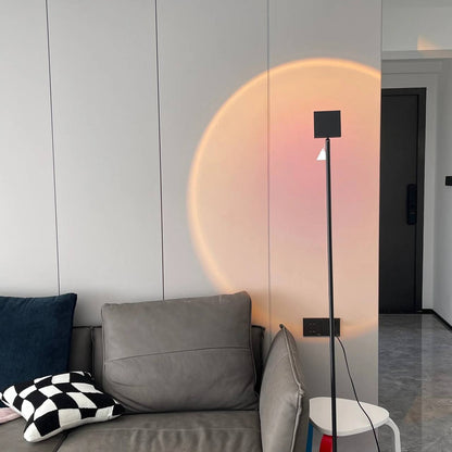 AuraGlow LED Floor Projector Lamp for a Cozy Ambiance