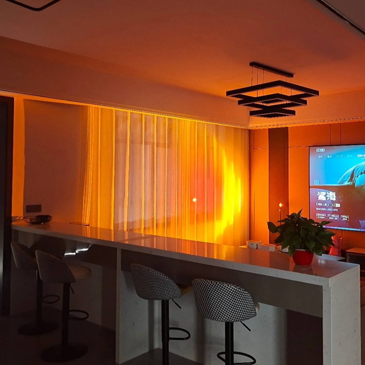 AuraGlow LED Floor Projector Lamp for a Cozy Ambiance