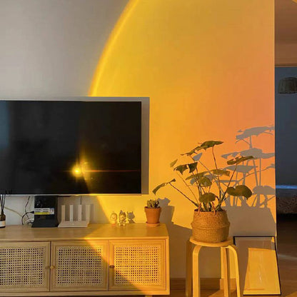 AuraGlow LED Floor Projector Lamp for a Cozy Ambiance