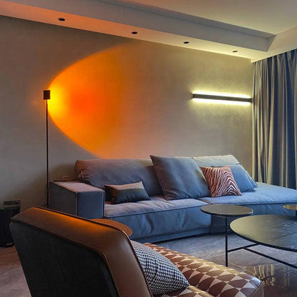 AuraGlow LED Floor Projector Lamp for a Cozy Ambiance