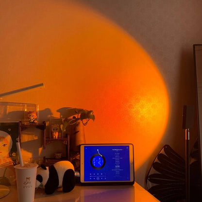 AuraGlow LED Floor Projector Lamp for a Cozy Ambiance