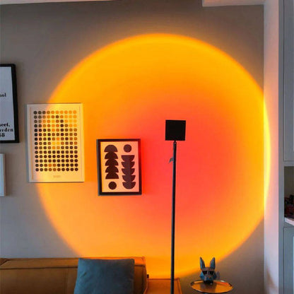 AuraGlow LED Floor Projector Lamp for a Cozy Ambiance