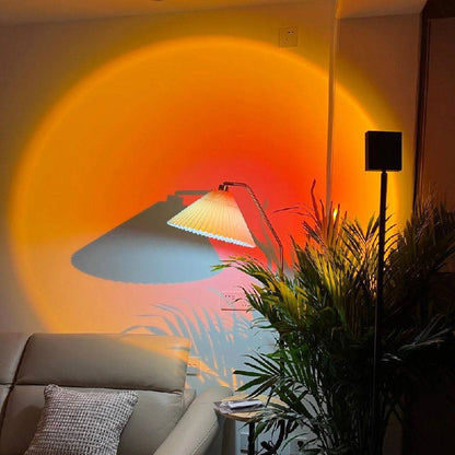 AuraGlow LED Floor Projector Lamp for a Cozy Ambiance