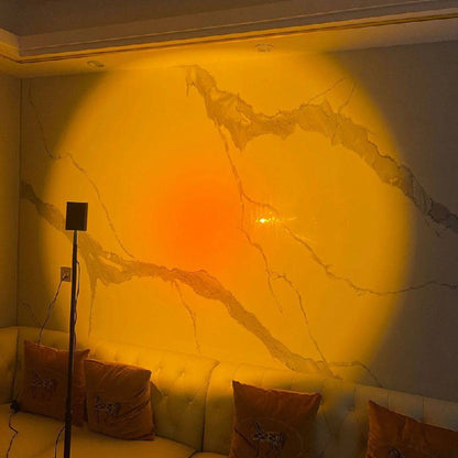 AuraGlow LED Floor Projector Lamp for a Cozy Ambiance