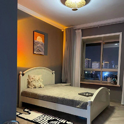 AuraGlow LED Floor Projector Lamp for a Cozy Ambiance