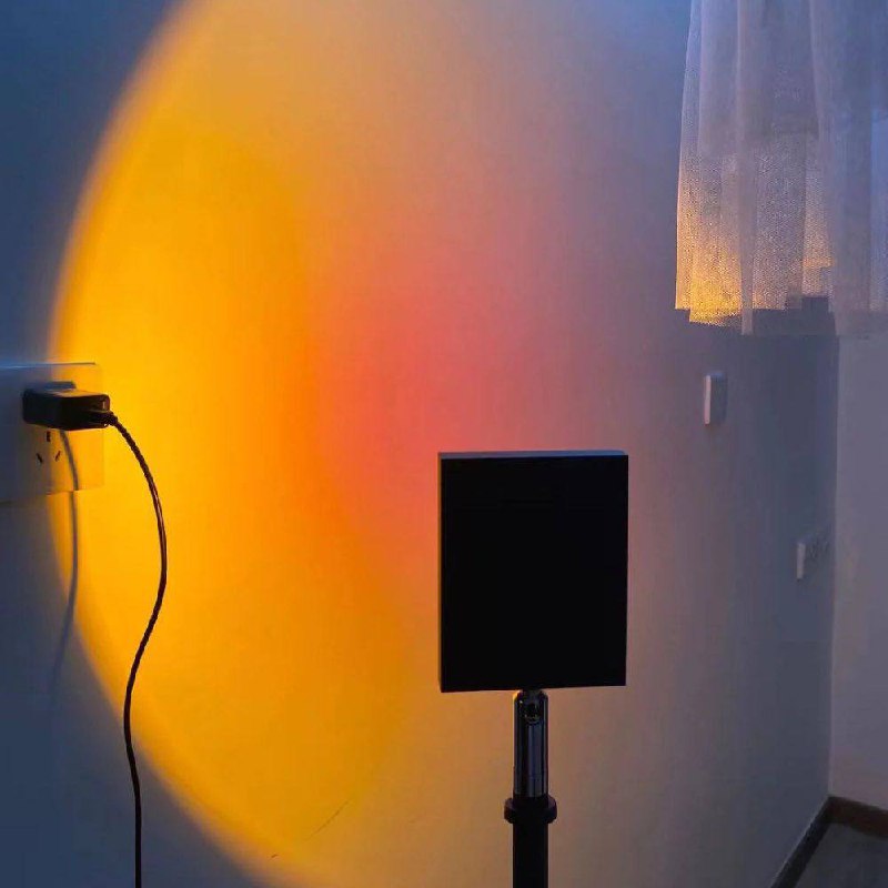 AuraGlow LED Floor Projector Lamp for a Cozy Ambiance